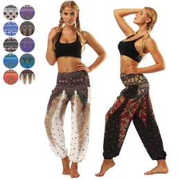 BOHO PANTY Damskie Pantie Boho Loose Yoga Harem Joggers Bohemian Beach Pants z kieszeniami 11 kolorów