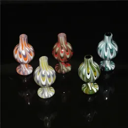 US Color Glass Bubble Carb Cap UV Ball Colh Caps för Beveled Edge Quartz Banger Nails Glass Ash Catcher