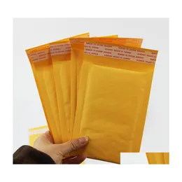 Posttaschen 4,3 x 5,1 Zoll 110 x 130 mm Kraft-Luftpolsterumschlag-Verpackungsbeutel Verpackung Pe Drop Delivery Büro Schule Geschäft Industrie Pac Dhvqc