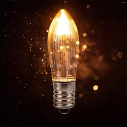 10pc 3w Warm Light Glass Bulbs Tapered Candles E10 Led Replacement For Lights Candle Arch 12v 14v 34v Edison Bulb