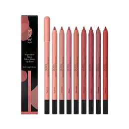 Lip Pencils 8 Colors Matte Lipstick Pen With Sharpener Professional Veet Waterproof Pencil Smooth Lipliner Beauty Dheuz