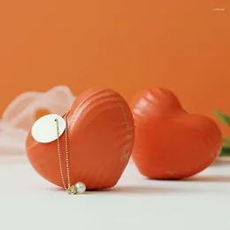 Confezioni regalo Scatola per caramelle nuziali a forma di cuore creativa Vuota Piccole forniture portatili Ferro da fidanzamento ZC522