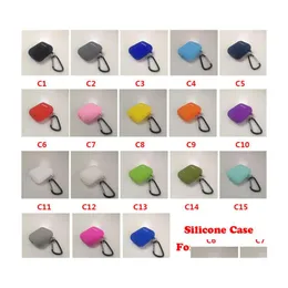 Other Home Garden Soft Sile Case For Airpods 1/2/3 Mini Slim Tpu Wireless Bluetooth Headphone Er Pro 4 With Metal Hook Drop Deliver Dhq7Z