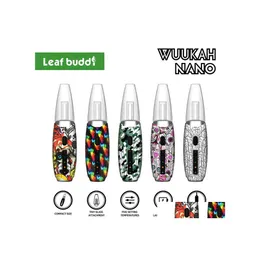 Smoking Pipes Leaf Buddi Wuukah Nano Kit Wax Vaporizer Water Pipe 1200Mah Variable Voltage Quartz Chamber Glass Bong Hookah Enail Dr Dhstu