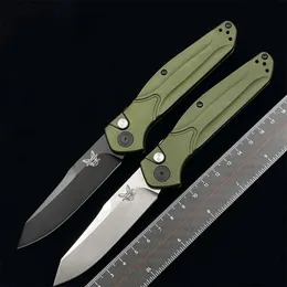 Benchmade 9400 Osborne Automatic Spilting Knife 3.4 "S30V Negra Blade Manijas de aluminio verde al aire libre EDC 940 Knives BM0056/57