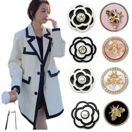 Womens Wool Blends Button Tops Fashion Casual Women Tweed Blazer Vintage Office Lady Jacket Coat Spring Autumn Outerwear Female Chic Sewing 230113