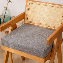 枕35d高密度スポンジソファリネン椅子厚さ3cm 5cm 8cm平方オフィスマット45x45cm