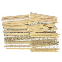 860pcs/lot 5% 1/4W carbon film resistor package 1R-1M 43 types*20pcs