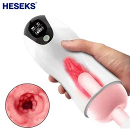 Секс -игрушечный массажер Heseks Робот сексуальный пара -хомбры сильная вибрационная стимуляция влагалище для мужчин с голосовыми мастурбаторами Оральная секс -машина