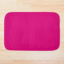 Tappetini da bagno Rosa Fucsia Tinta unita Decor Zerbino Zerbino Welcome Home Rettangolo Tappeto antiscivolo Tappeto Camera da letto Piano d'ingresso