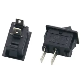 5PCS/로트 10*15mm SPST 2 핀 온/오프 보트 로커 스위치 KCD11 3A/250V 대시 대시 보드 트럭 RV ATV 홈