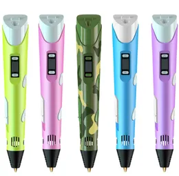 The latest 3d printing pen intelligent DIY three-dimensional doodle pen painting pen puzzle children many styles to choose support customized logo