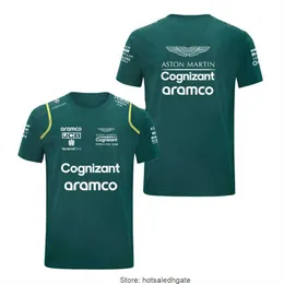 Camisetas de Astons Erkek Tişörtleri F1 Para Hombre y Mujer Camisa Deportiva Con Cuello Redondo y Diseno de Coche de Carreras del Equemo