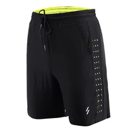 Running Shorts Men Beach Outdoor Protective With Pockets Cycling Drawstring Reflective Summer Breattable Elastic Midje Sports