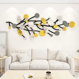 Wall Stickers Nordic Mirror Sticker Self-adhesive Living Room Sofa TV Background Decoration Acrylic 3D Custom