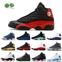 Hoded Jumpman 13 OG High Basketball Shoes 13s French University Blue Barons Black Cat Court Purple Del Sol Starfish On Game Hyper Royal Men Treners Sports Sneakers