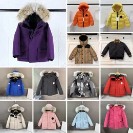 Barn ner kappa parkas pojkar flickor ner jackor 3-12 ￥r mode flicka varm sn￶ar huva ytterkl￤der barnrock