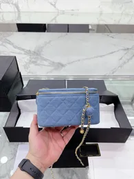 Mini Bag Chain Bag 2023 Spring Zipper Box Bag Fashion One Shoulder Bag Luxury Bag Women Handbag Crossbody Bag Denim Brand Designer Bag