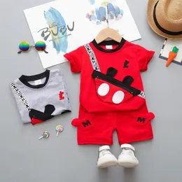 Baby Summer Suit наряды мальчики и девочки Новый костюм с короткими рукавами 1-3 года.