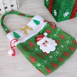 Noel Dekorasyonları Oyuncak Dekorasyon Çantası Noel Baba Hediye Çantaları Merry İyi Şaşırmış Sarma Şeker Çocuklar İçin