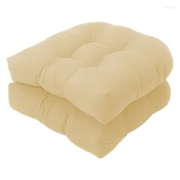 Kudde U -formad rottingstol matkuddar med bomulls tvättbar mjukhet komfort säte s för inomhusbruk 2 datorer