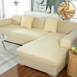 Крышка стула упругое растяжение для гостиной одиночное/два/три места секции L-образное кресло-диван