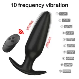 Adult Massager Vibrating Butt Plugs Dildo Vibrator Prostate Massage Wireless Remote Control Anal Plug G-spot Stimulator Sex Toys for Man/woman