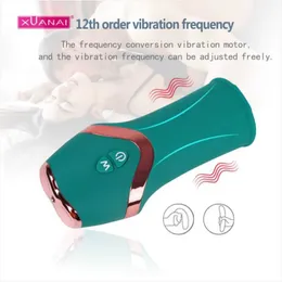 Itens de beleza pistão elétrico masturbação xícara de silicone glan retardado ejaculação vibrador brinquedos sexy para homens treinador de pênis de pau erótico