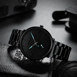 腕時計のための腕時計のためのcrrju豪華なトップブランドシンプルなビジネスクォーツステンレス鋼ストラップ2023 lelogio masculino