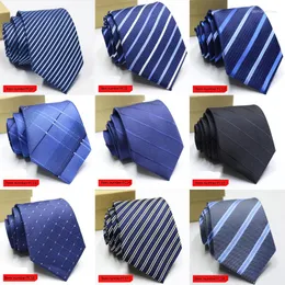 Båge slipsar solid färg randig för wen 8cm jacquard slips cravat formell affärsbröllop fest mager smal hals krage halskläder