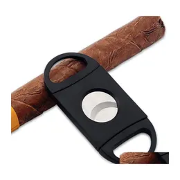 Akcesoria cygarowe stali nierdzewne metalowe metalowe nożyczki gilotyny prezent przenośny palenie prezentów dla mężczyzny gadżety ZXF26 Drop de Dh6aj