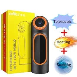 Brinquedo sexual massageador boquete sucção masturbador máquina para homens impulso automático aquecido masturbação copo poderoso boca brinquedos masculino 18