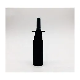 Bottiglie di stoccaggio Vasetti Nave 4Pcs 10Ml / 0.34Oz Hdpe Flacone spray nasale nero con pompa a spruzzo Atomizzatori vuoti portatili Trucco cosmetico Dhw4C