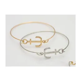 Bracelets de charme para mulheres ￢ncora de j￳ias de j￳ias Bulgle de mangueira Men Pseras Friend Gift Drop Delivery Dh8yi