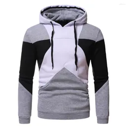 Erkek Hoodies Patchwork Erkekler Harajuku Hoodie Moletom Sonbahar Kış Uzun Kollu Sokak Giyim Hip Hop Sweatshirt Top Sudaderas Hombre