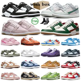 with box panda men women running shoes sneakers Triple Pink Mineral Teal Orange Lobster Medium Curry Why So Sad Chicago Harvest Moon GAI trainers sports