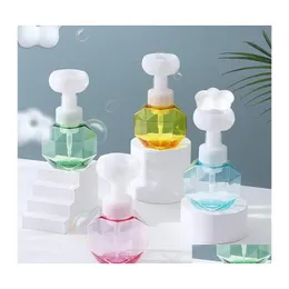 Verpackungsflaschen 300 ml Blumenschaum Seifenpumpe Flasche Badezimmer Händedesinfektionsmittel Spender Petg Gesichtsreiniger Nachfüllbar Drop Lieferung Otgnw