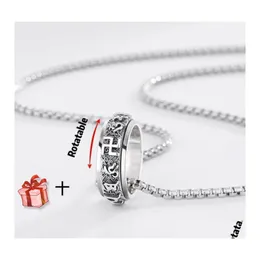 Pendant Necklaces Necklace For Women Men Stainless Steel Jewelry Kpop Couple Collier Femme Bijoux Accessoires Choker Collarpendant D Oth1W