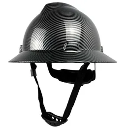 CE Full Brim Hard Hat for Engineer Sunsheild Construction Work Cap ANSI Godkänd HDPE Safety Helmet med 6 poäng justerbar