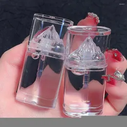 Lip Gloss Ice Mountain Crystal Jelly Glaze Rossetto di vetro trasparente Olio liquido Idratante Labbra Waterproof Cosme G5G8