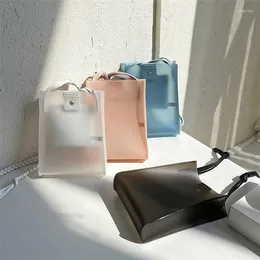 Вечерние сумки прозрачная сумка для плеча PVC Корейская женская мода творческая плетеная плетена