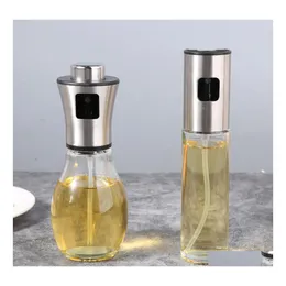 Other Kitchen Tools Oil Dispenser Barbecue Glass Mixing Connt Bottle Vinegar Soy Sauce Spray Oiler Seasoning Drop Delivery Home Gard Dhodg