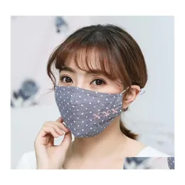 Designer Masks Riding Dust Mask Letter Welcome Dot Prints Windproof Anti Saliva Splashing Protective Face Mouth Civil Respirators Ma Otzvy