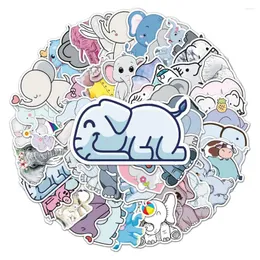 Gift Wrap 50st Cartoon Elephant Stickers för anteckningsböcker Laptop Stationery Söt klistermärke Hantverk levererar Scrapbooking Material Adesivos