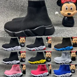 Paris Speed ​​Sneaker Kids Shoes Triple-S Designer Sock High Black Trainers Girls Baby Kid Youth Toddler Spädbarn Sko pojkar avslappnade barn sneakers storlek 25-35fapi#