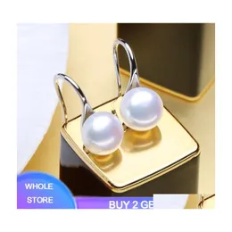 Dangle Chandelier Pearl Earrings For Women Freshwater 8Mm Drop Earring Fashion Wedding Accessories Real Tibetan Sier 925 Delivery J Dh0Qm