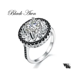 Cluster Rings Sodrov Sterling Sier Fine Jewelry Trendy Engagement Bague Femme For Women Wedding Anillos De Plata 925 Ley 046 Drop De Dhc1G