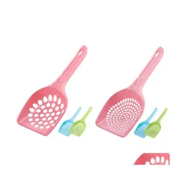 Cat Grooming Blastic Splitic Scoop Pooper Pet Tool Care Sand Sand Scooper Cats Ramwoll Lightweight Date Easy to Cl dhelw