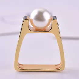 Кластерные кольца 14 тысяч золото настоящее жемчужное кольцо для женщин мужские квадратные анилло свадебная бизутерия топаз драгоценный камень Gemstone Fine Box