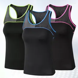 Aktif Gömlekler 2023 Kadın Spor Giyim Yelek Fitness Nefes Alabilir Yoga Üst Antrenman Tankı Seksi Sport T Shirt Çalışan XXL